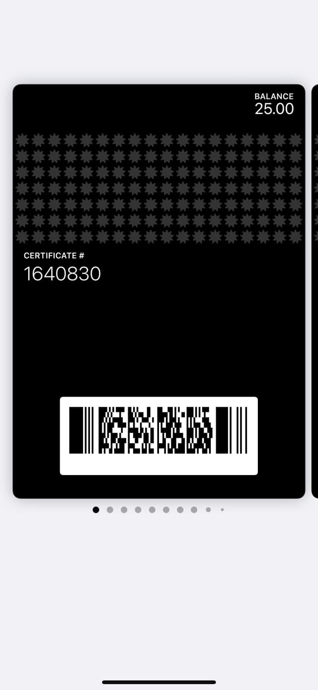 Carte cadeau